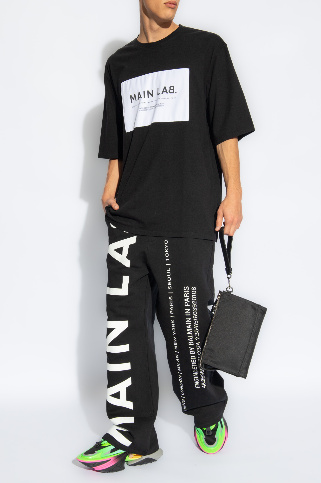 Balmain EH1EG010BC90GFE 関税送料込 T-shirt with Balmain Couture label - Men | BALMAIN